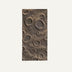 Textured wall panel with gray stone finish featuring embossed circular crater details throughout.