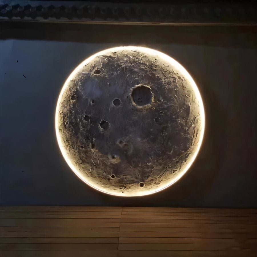 Tian Wall Panel - Illuminated Moon Design for Stunning Spaces