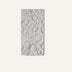 White decorative wall panel with embossed leaf and teardrop motifs in a vertical rectangular format.