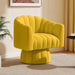 Tira Velvet Tufted Accent Chair: Upholstered in luxurious velvet with elegant tufted detailing, this accent chair exudes sophistication and comfort, perfect for adding a touch of glam to any room.