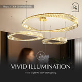 Tiwa 3 - Tier Chandelier - Residence Supply