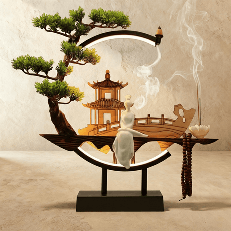 Tranquil Incense Burner Table Lamp - Residence Supply