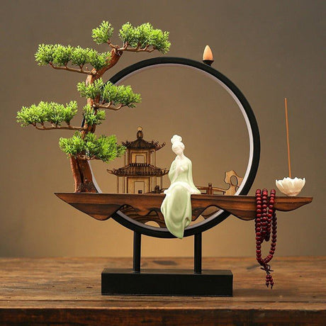 Tranquil Incense Burner Table Lamp
