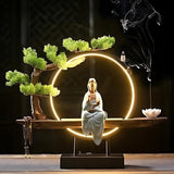 Tranquil Incense Burner Table Lamp