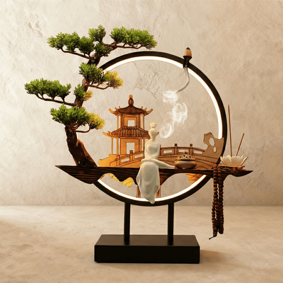 Tranquil Incense Burner Table Lamp - Residence Supply