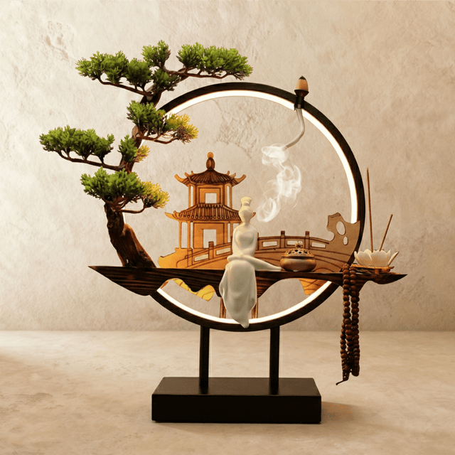 Tranquil Incense Burner Table Lamp - Residence Supply