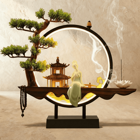 Tranquil Incense Burner Table Lamp - Residence Supply