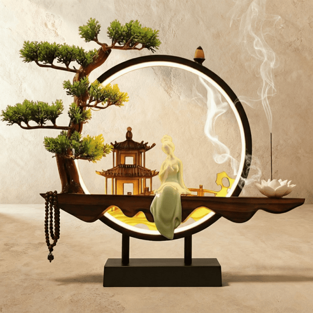 Tranquil Incense Burner Table Lamp - Residence Supply