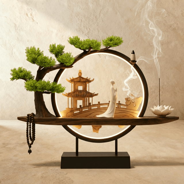 Tranquil Incense Burner Table Lamp - Residence Supply