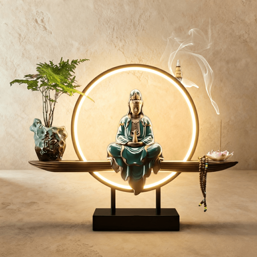 Tranquil Incense Burner Table Lamp - Residence Supply