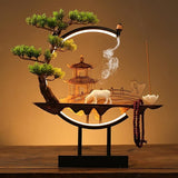 Tranquil Incense Burner Table Lamp
