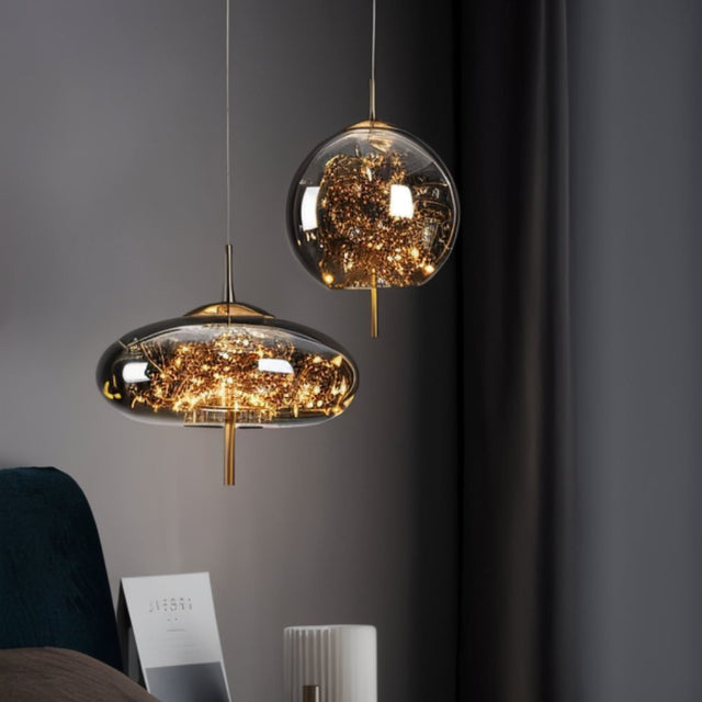 Lampe suspendue tourbillonnante