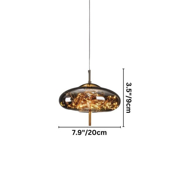Lampe suspendue tourbillonnante
