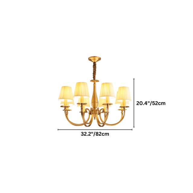 Uloma Chandelier – Elegant Lighting For Luxe Interiors 8-light model with 32.2'' width and 20.4'' height for elegant interiors.