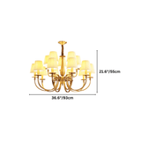 Uloma Chandelier – Elegant Lighting For Luxe Interiors 15-light model with 36.6'' width and 21.6'' height for grand interiors.