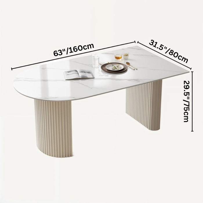 Ustana Dining Table Size Chart