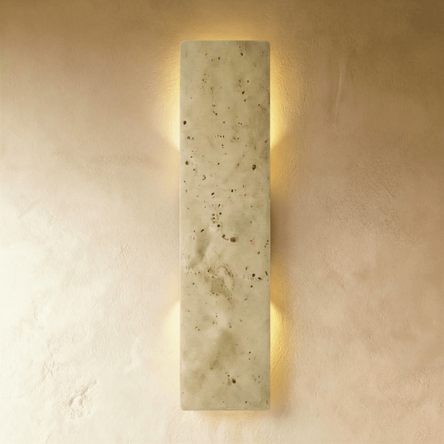 Veil Travertine Wall Lamp - Residence Supply
