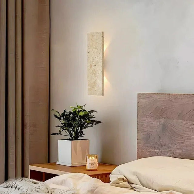 Veil Travertine Wall Lamp - Residence Supply