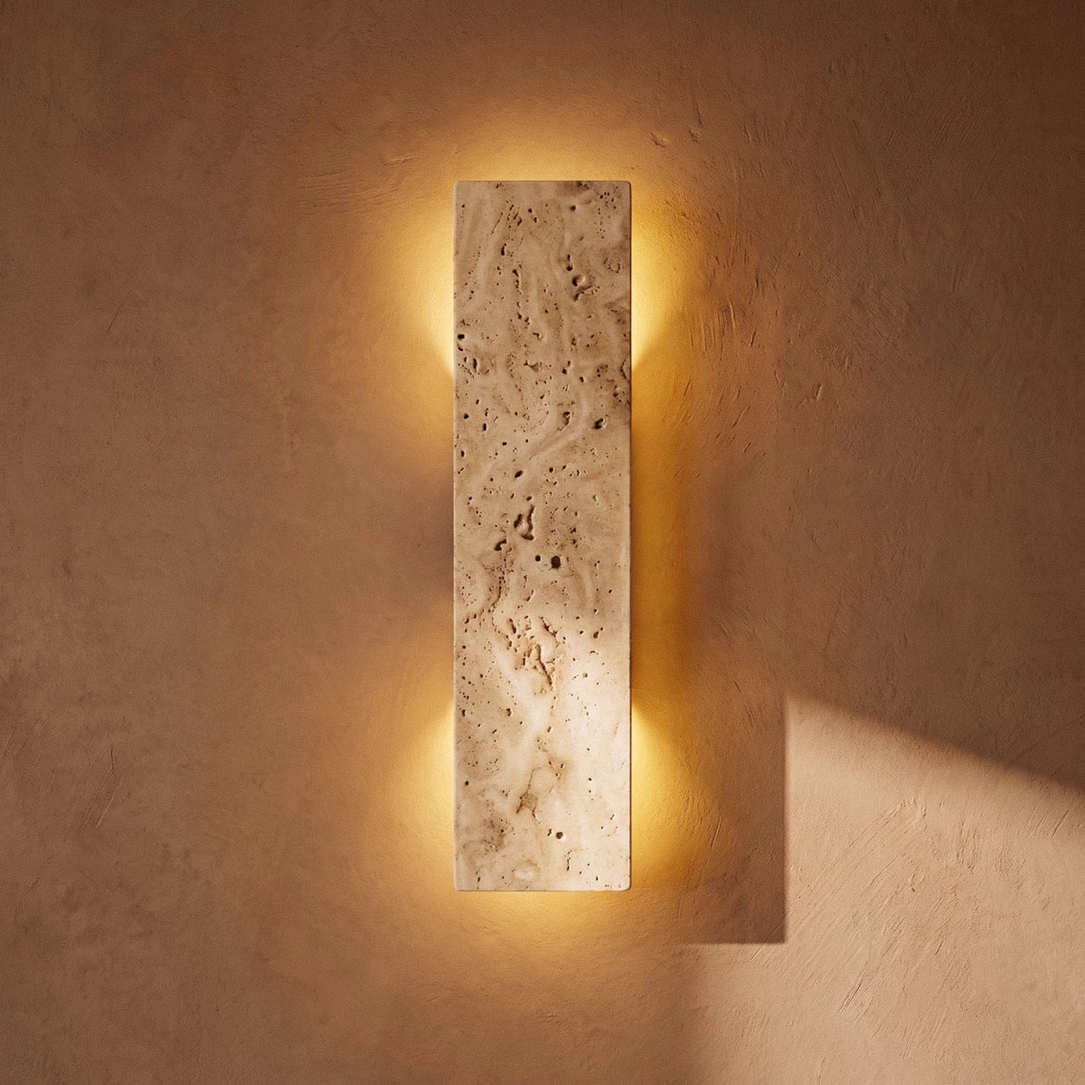 Veil Travertine Wall Lamp - Residence Supply