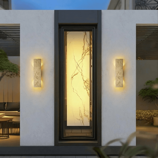 Veil Travertine Wall Lamp - Residence Supply
