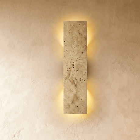 Veil Travertine Wall Lamp - Residence Supply