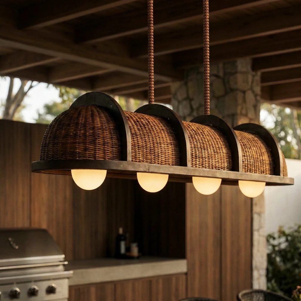 Light Panel Table Leather Light Fixtures | Leather Pendant Lighting & Modern Leather ...