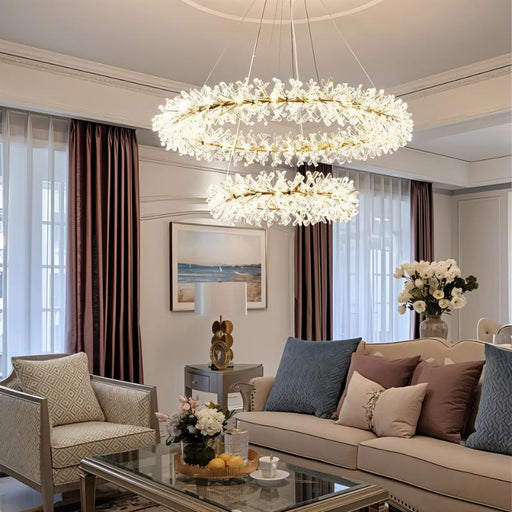Warda Crystal Chandelier - Living Room Lighting
