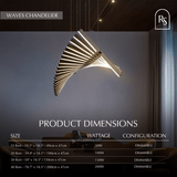 Waves Chandelier - Residence Supply