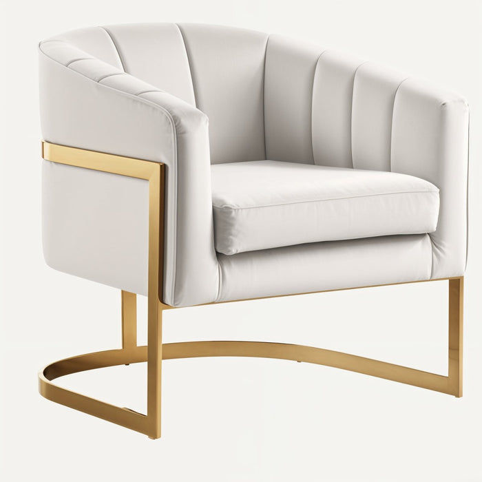Wayeb Scandinavian Minimalist Accent Chair: Featuring a sleek silhouette, light wood legs, and neutral upholstery, this accent chair embraces the simplicity and elegance of Scandinavian design, adding a touch of modern sophistication to any room.
