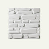 Single Wenar Wall Panel featuring a 3D geometric PVC design, ideal for decorative wall applications in home or office interiors.