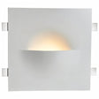 "Wiane trimless wall light with a soft glow, showing the integrated design and mounting clips."