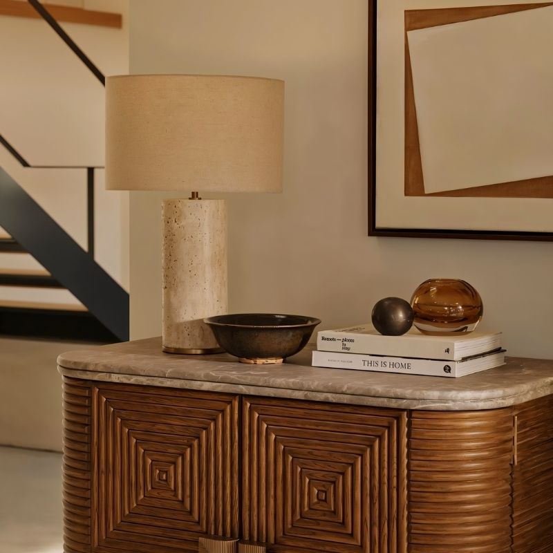 Xyvora - Marble Base Table Lamp with Soft Glow – Residence Supply