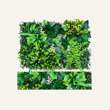 Yasna Greenery Panel with lifelike foliage in a 24x16 inch format, perfect for creating modular, low-maintenance indoor nature walls.