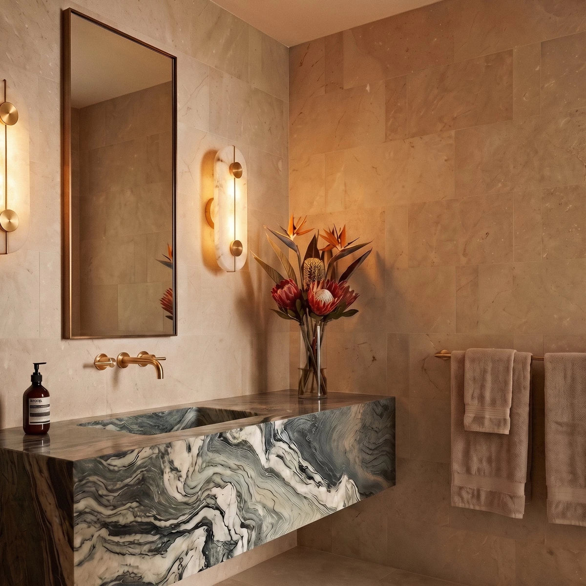 Yohana Alabaster Wall Lamp - Residence Supply