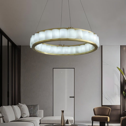 Yubiwa Alabaster Chandelier - Living Room Lighting