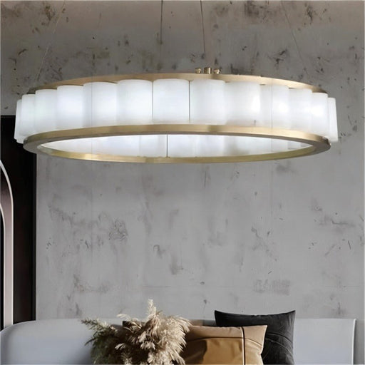 Yubiwa Alabaster Chandelier - Living Room Lights