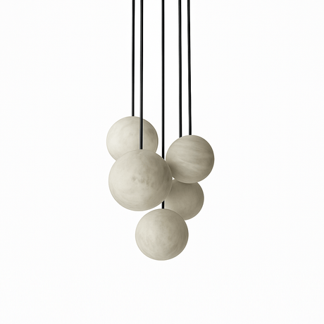 Yue Alabaster Customizeable Chandelier - Residence Supply