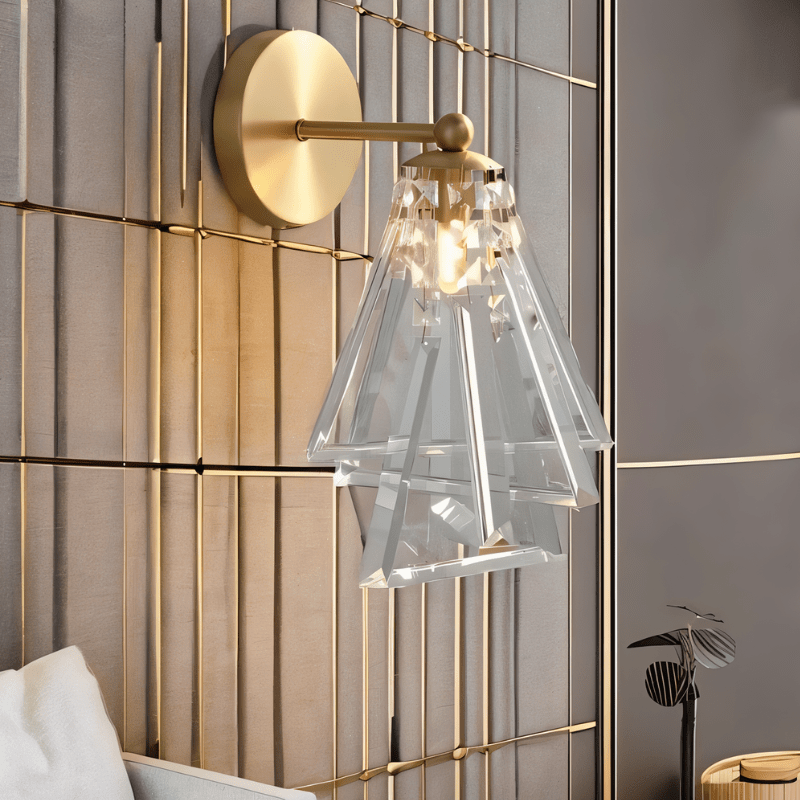 Zapto Wall Lamp — Luxury Crystal Copper Light Fixture – Residence