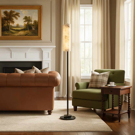 Zazu Alabaster Floor Lamp - Residence Supply