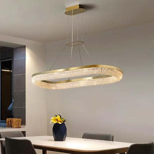 Zenith Linear Crystal Chandlier - Dining Room Lighting