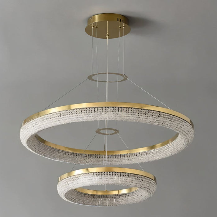 Zenith Round Crystal Chandlier - Contemporary Lighting