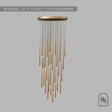Zimra Staircase Chandelier - Residence Supply