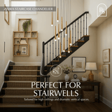 Zimra Staircase Chandelier - Residence Supply