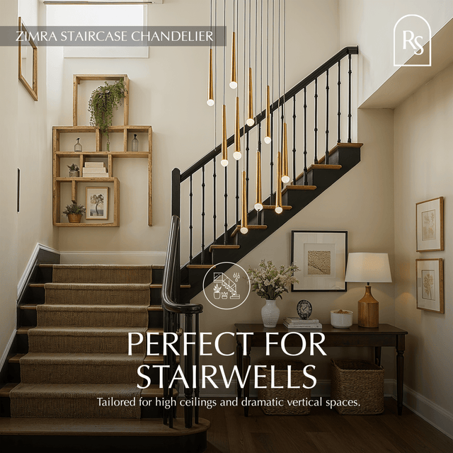 Zimra Staircase Chandelier - Residence Supply