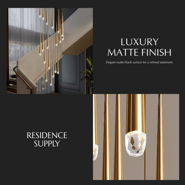 Zimra Staircase Chandelier - Residence Supply