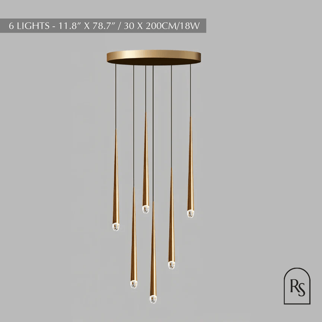 Zimra Staircase Chandelier - Residence Supply