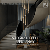 Zimra Staircase Chandelier - Residence Supply