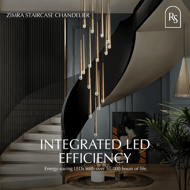 Zimra Staircase Chandelier - Residence Supply