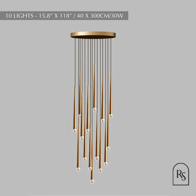 Zimra Staircase Chandelier - Residence Supply