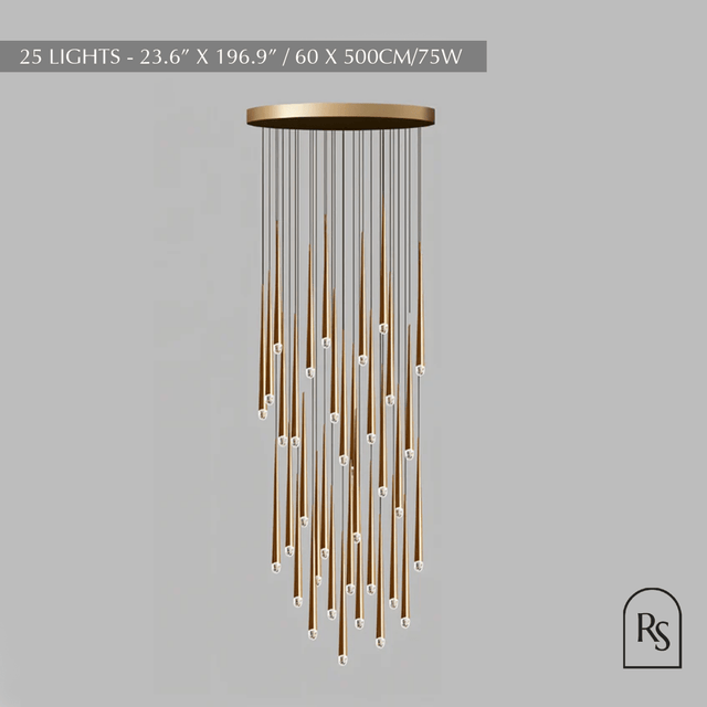 Zimra Staircase Chandelier - Residence Supply